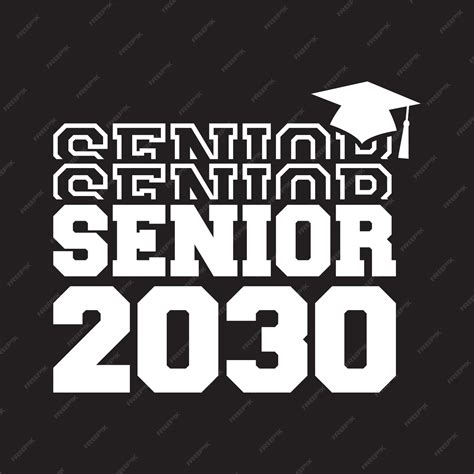 Premium Vector Senior Class Of 2030 Vector T Shirt Design
