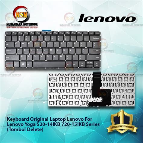 Jual Keyboard Lenovo Yoga 520 14ikb 720 15ikb Series Tombol Delete