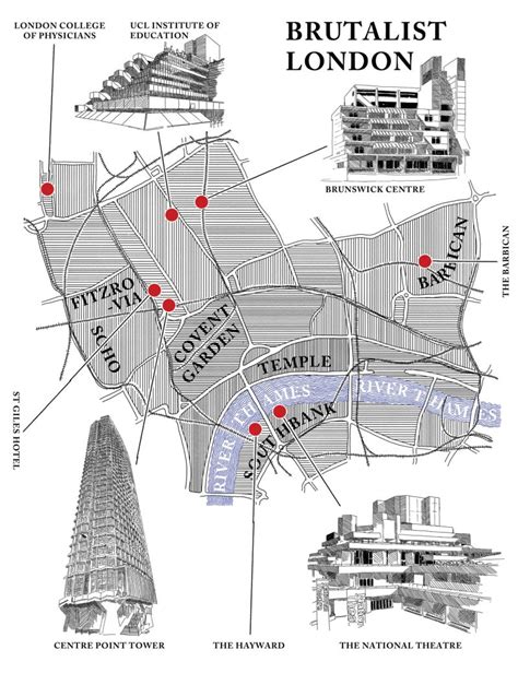 Brutalist London Whereabouts Maps Whereabouts Maps
