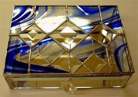 Glass Jewelry Box Jewellery Boxes Jewellery Storage Beveled Glass Mosaic Glass Fused Glass