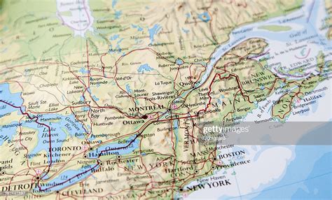 Map Of Eastern Canada High Res Stock Photo Getty Images