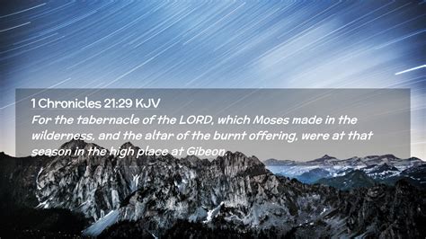 Chronicles Kjv Desktop Wallpaper For The Tabernacle Of The Lord Which Moses Made