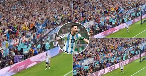 Lionel Messi Thousands Of Argentina Fans Bow To Psg Man In Spine