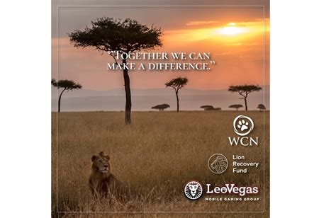 The game platform was only launched in 2013. LeoVegas Group donated 10,000 Euro to the Lion Recovery ...