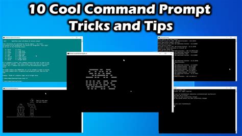 10 Cool Command Prompt Tricks And Tips Youtube