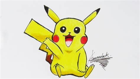 Como Desenhar O Pikachu Desenhando O Pikachu Amanda Karla Youtube