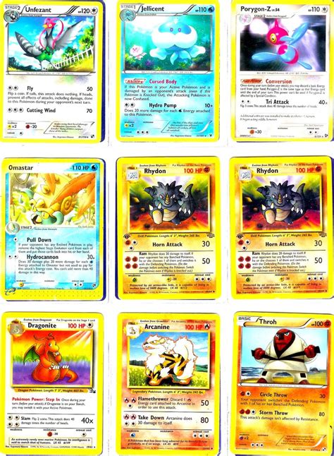 Pokemon Printables Cards The First Option For Selecting What Cards To