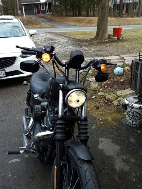 6 Risers On My 883 Iron Harley Sportster 1200 Forty Eight Iron 883