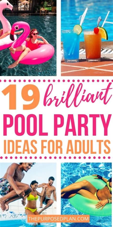 19 Fun Backyard Pool Party Ideas For Adults Your Guests Will Love The Purposed Plan Adult