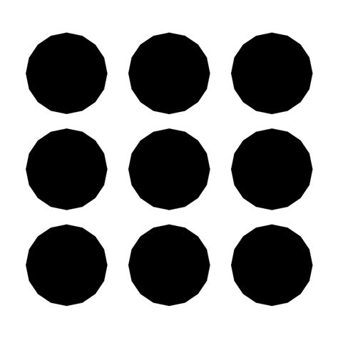 Circle Grid 3x3 Fill Vector Svg Icon Svg Repo