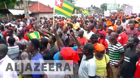 togo opposition vows more protests against president gnassingbe youtube