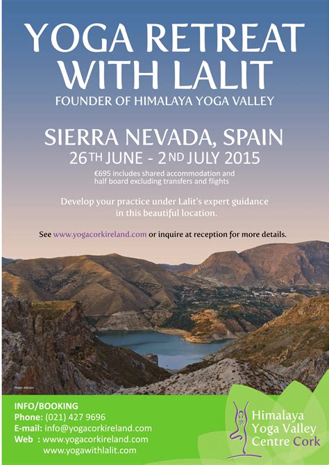 Summer Spain Retreat With Lalit 2015 Himalaya Yoga Valley Cork