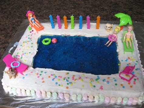 Polly Pocket Pool Party Cake 4th Birthday Parties Birthday Cakes Bday