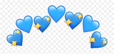 Blue Heart Emoji Crown 2yamahacom Blue Heart Crown Pngheart Emojis