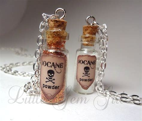 Iocane Powder Glass Bottle Necklace Poison Potion Vial Charm 2