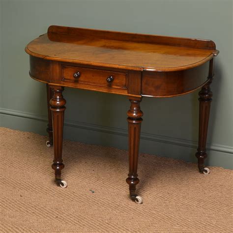 The other side of the table can be quite ornate. Superb Quality Figured Mahogany Antique Victorian Side ...