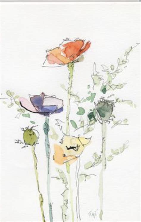 Pin By Susan Caton On Flowers To Paint Watercolor Flower Art