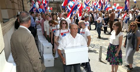Croats (/ ˈ k r oʊ æ t s /; Croatia: 'The people decide' submit petition to parliament