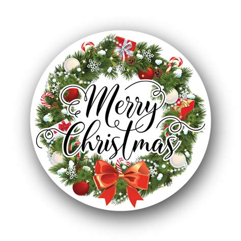 Printable Merry Christmas Stickers