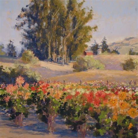 Field Of Confetti Pastel Landscape Pastel Painting Landscape Paintings