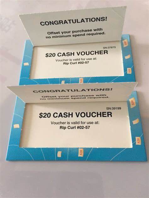 Sale 40 Vivocity Rip Curl Cash Voucher Entertainment T Cards