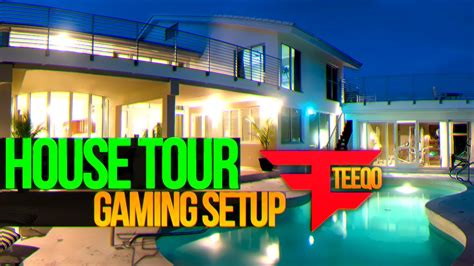 Faze Teeqo House Tour And Gaming Setup Youtube