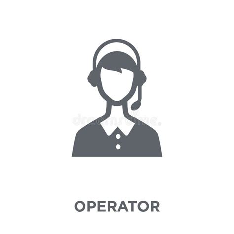 Operator Icon From Delivery And Logistic Collection Stock Vector