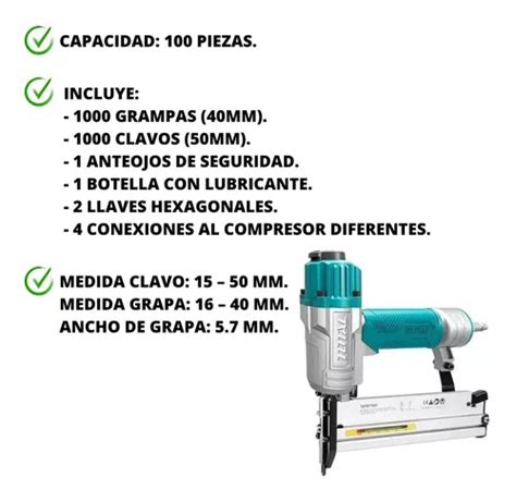 Engrampadora Clavadora Neumatica 2 En 1 Profesional Ga18 En Venta En