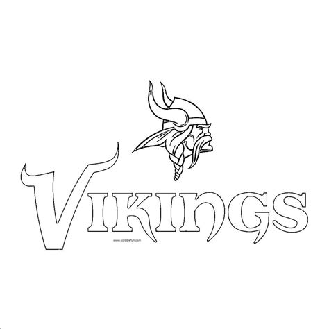 Minnesota Vikings Coloring Pages Printable Pin By Michael Putzier On