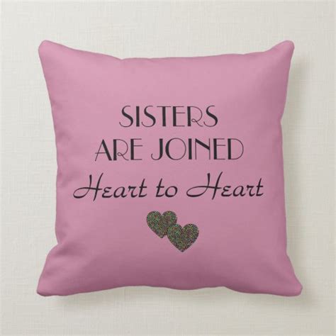 A T For Sister Quote Throw Pillow 16 X 16