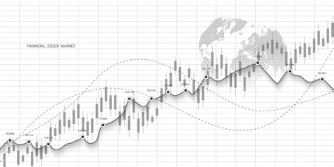 Premium Vector Stock Market Graph Or Forex Trading Chart For Business