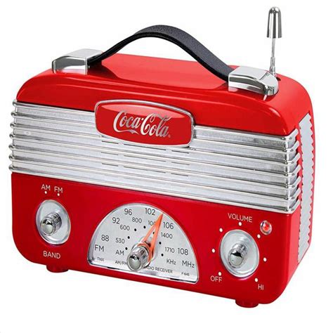radio am fm coca cola ccr01 estilo vintage carulla