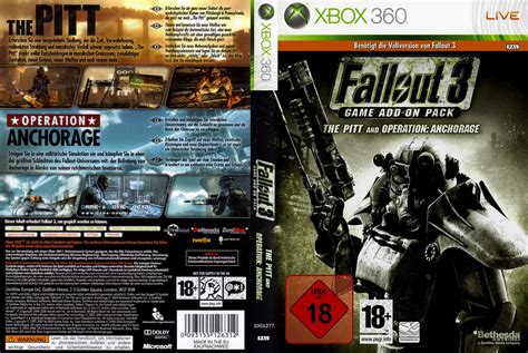 Fallout 3 includes an expansive world, unique combat, shockingly realistic visuals, tons of player choice, and an incredible cast of dynamic characters. Fallout 3 Add On The Pitt Operation Anchorage xbox 360 ...