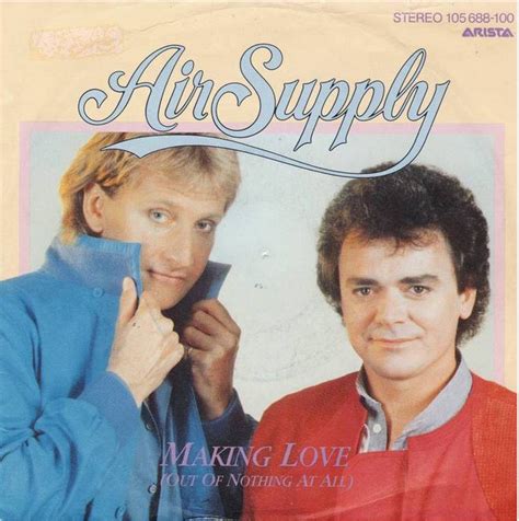 Air Supply Making Love Out Of Nothing At All 1983 Vinyl Discogs