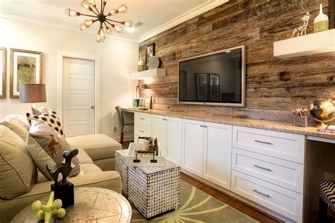 Maybe you would like to learn more about one of these? A reclaimed wood accent wall and built-in desks elevate the design of this upstairs loft ...