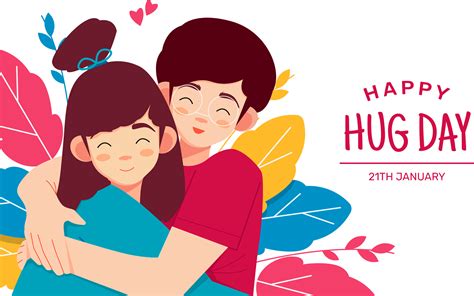 International Hug Day National Hugging Day Happy Hug Day Clip Art