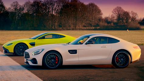 Drag Race Aston Martin V8 Vantage Vs Mercedes Amg Gt S [video] Drive