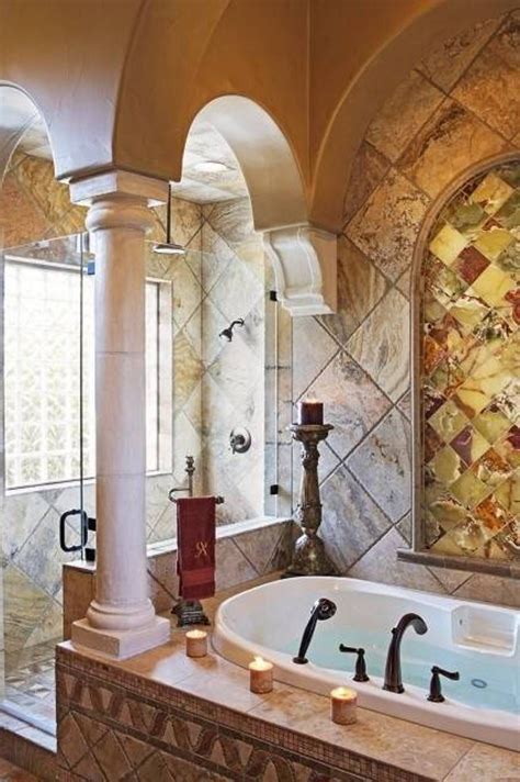 Astounding Warm Tuscany Bathrooms Designs Bathroom Design Bathroom
