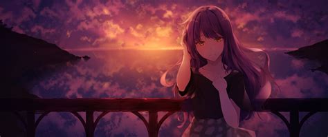 2560x1080 Mocca Sunset Anime Girl 4k 2560x1080 Resolution Hd 4k