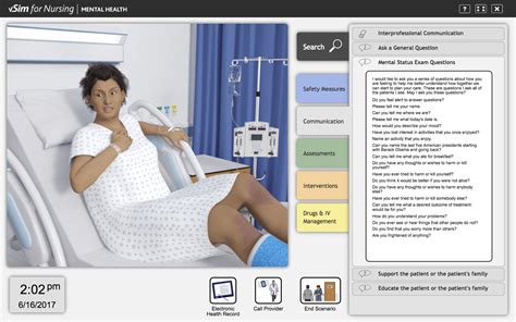 Vsim For Nursing Mental Health Virtual Nursing Simulation
