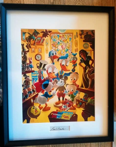 Carl Barks Matted Print With Signature Insert In Uncle Catawiki