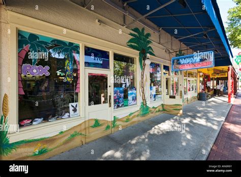 Shops On Main Street Old Town Kissimmee Orlando Florida Usa Stock