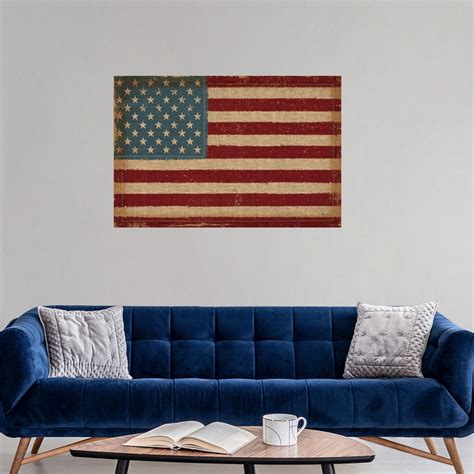 usa strong poster art print american flag home decor ebay