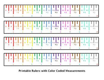Introduction to standard measurement for kids: Printable Rulers with Measurements | Printable ruler, Ruler, Reading a ruler