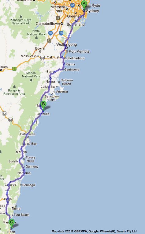 Sydney To Melbourne Road Map 1 Melbourne Map Sydney Australian Road