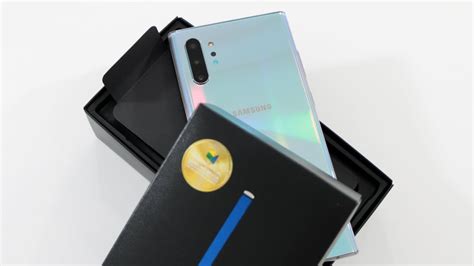 Galaxy Note 10 Plus Aura Glow Unboxing Youtube