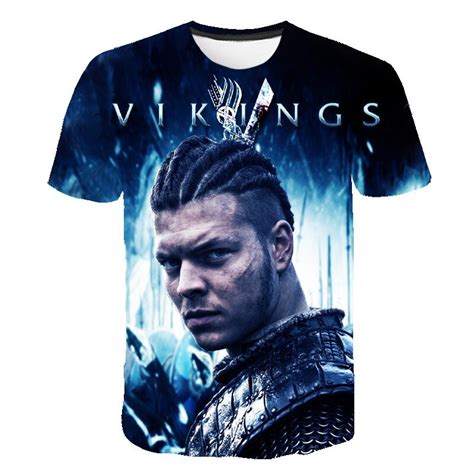 Tv Series Vikings Printed Tshirt Ragnar Lothbrok Streetwear T Male Tee