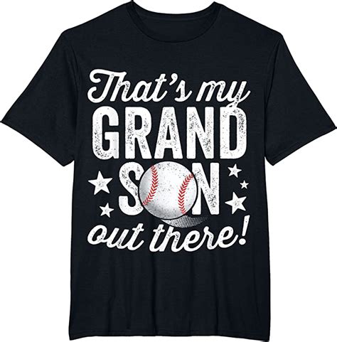 Clothing Thats My Grandson Out There Baseball Grandma T Shirts Tees