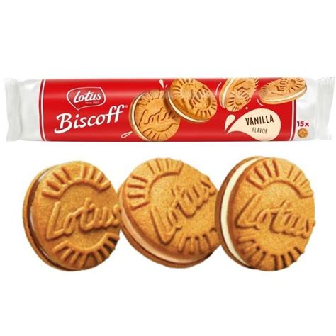 Buy Lotus Biscoff Vanilla Sandwich Biscuit 150g Online In Bahrain