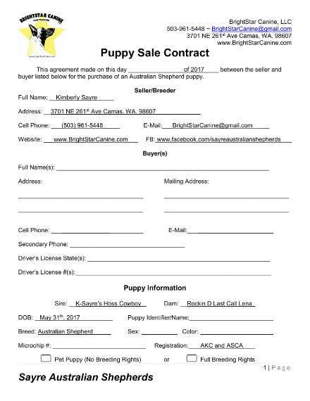 The pet puppy sales contract takes place in this regard. 8+ Puppy Sales Contract Templates - Word, Google Docs ...